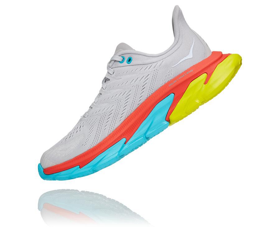 Hoka One One Clifton Edge Löparskor Herr - Grå - GSQCZ-4308